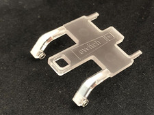 Switch it universal Ersatzteil 2 Backen Brillen Gestell Zebra HD Silber