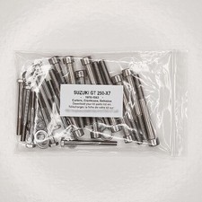 SUZUKI GT 250 X7 1978-1983 Gehause HEXAGON Rostfrei Schraubensatz nr.2 GT250