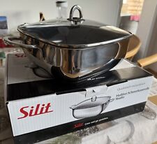 Silit Studio Schmortopf mit Glasdeckel Hochglanz Edelstahl Antihaftbeschichtung