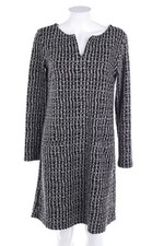 KD Klaus Dilkrath Kleid Geo-Print D 38 schwarz grau