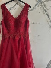 Elegantes Abendkleid/Hennakleid in Bordeaux – Gr. 38 – Neuwertig – NP 300€-150€