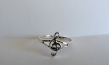 Silberring ohne Stein - 925 Silber - Notenschlüssel - Gr. 48 bis Gr. 62