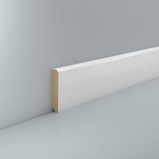 MDF Sockelleiste weiß 10 x 58