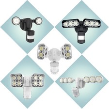 15-45W LED Strahler Fluter Außenleuchte mit Bewegungsmelder Hof Wandleuchte IP65
