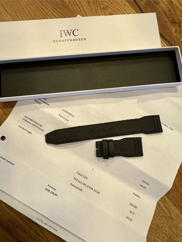 Original iwc lederband schwarz - original,