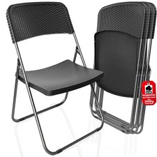 4er Set Klappstuhl Rattan