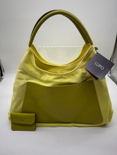 Handtasche - Damen - Tragetasche - Umhängetasche - "Lupo" - Cotton/Leather