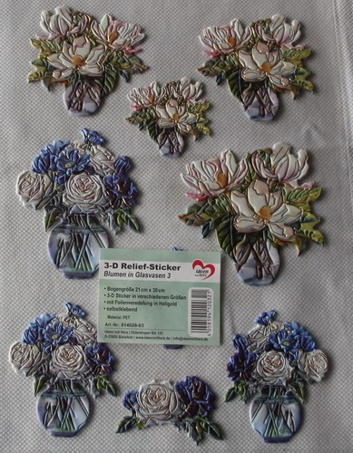 Relief sticker blumen - relief-sticker, in