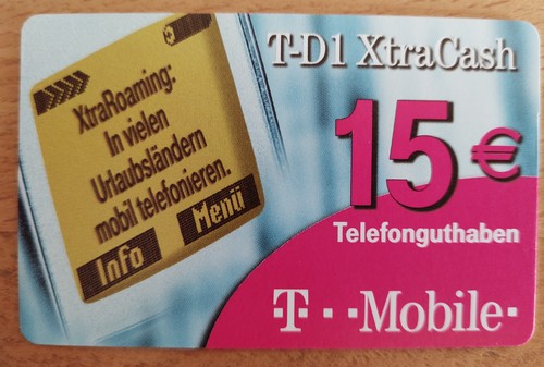 Telefonkarte xtracash 15 - t-d1,