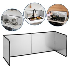 Spritzschutz Faltbar Herd Für Pfanne Küchenrückwand Spritzschutzdeckel 134*30cm