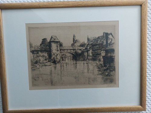 Radierung rothenburg der - rothenburg,