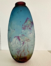 30 cm Vase geschnittenes Glas