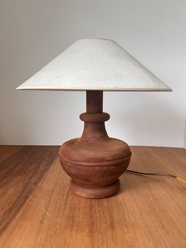 Tischlampe leder vintage 60s - vintage,