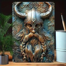 Blechschild Wikinger Krieger