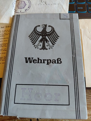 Wehrpass 1964 panzer - 1964, 1./panzer