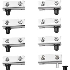 Glastürscharniere verchromt