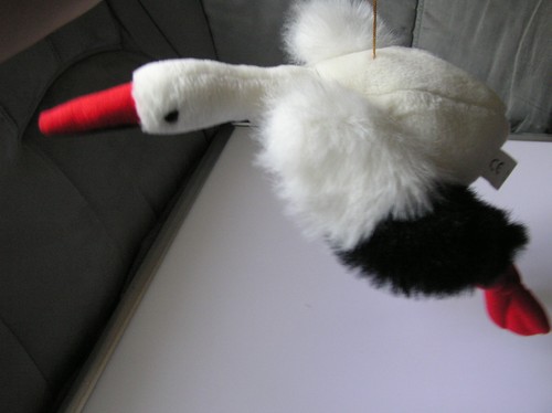 Plüschtier storch fliegend - storch,