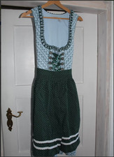 Dirndl Baby Blau Grün