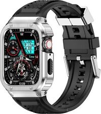 Robustes Edelstahlgehäuse Band Mod Kit für Apple Watch Ultra 2 49/46/44/45/42mm