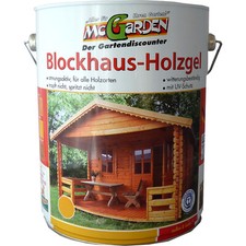 MCGARDEN BLOCKHAUS-HOLZGEL 5L Gartenhaus Holzhaus Lasur Holzschutz Holzpflege