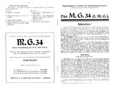 Ergänzungsheft "Das MG 34 (l.MG)" zum Reibert – Der Dienstunterricht im Heere