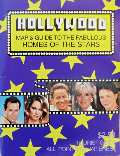 Hollywood tourist guide map - map, &