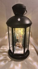 LED-Laterne, Schneemann mit