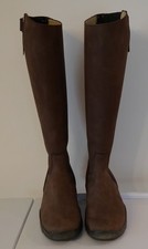 Reitstiefel Petrie Freerider,Braun,Nubukleder,Gr. 41W, H46,W41,sehr gut erhalten