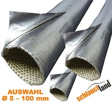 1m Hitzeschutzschlauch Alu-TITAN selbstklebend Aluminium Kabel Leitungs Schutz