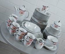 Wunsiedel Porzellan florales Dekor verschiedene Teile Vintage RAR