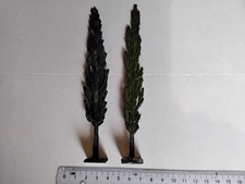 Zinnfiguren Flachfiguren 30mm 2 Bäume Beidseitig Bemalt