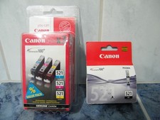 Canon 521 Multipack C/M/Y Tintenpatronen Cyan, Magenta, Gelb + 521 schwarz Orig.