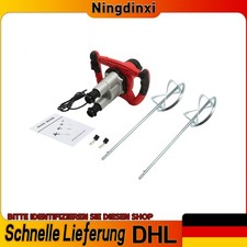 6-Gang Handrührgerät Doppel Rührwerk Mörtelrührer Rührgerät Betonmischer 2800W