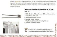 Mezzo Tec 2er Schwenkarm Handtuchhalter Metall matt gebürstet REDUZIERT