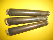 Holzbeine 60er Jahre NIERENTISCH konisch braun Metallfüße Zapfen 16cm drei