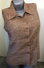 Bluse in Leopardenlook - ADESSA - Gr. 38 - braun