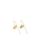 Ohrringe Gingko Blatt gold