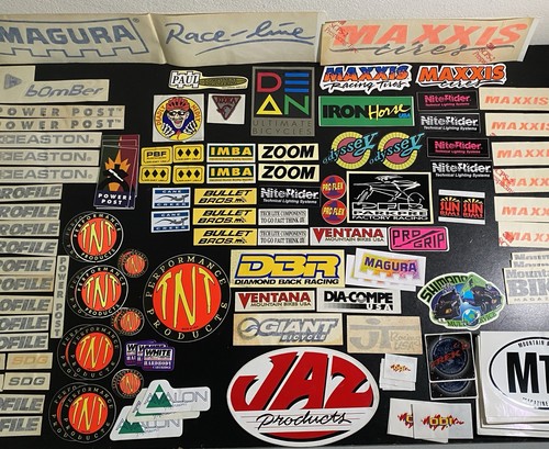 Huge vintage bmx decal lot - huge,