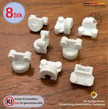 8x Gleiter Schieber Halter