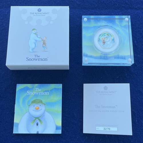 2023 der schneemann 50p - 2023, silber