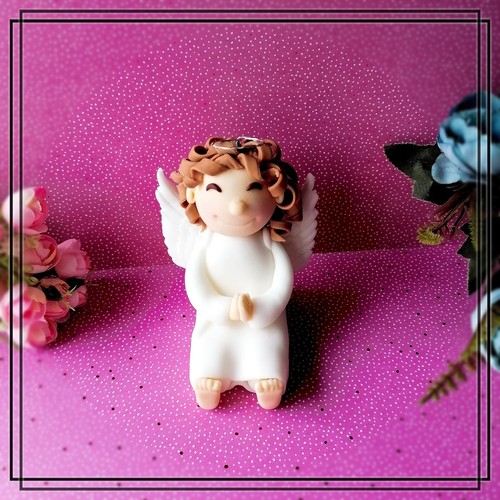 Engel tortenfigur aus fondant - engel,
