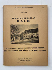 Noten. J.S. Bach.  Six Sonatas