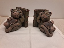 Buchstützen  Buchhalter  Figuren  Katzen  Gilde Handwerk Bücherstützen