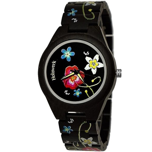 Holzwerk flower damen holz uhr - flower,