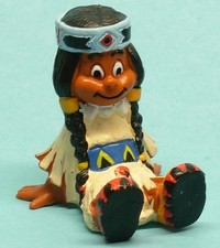 YAKARI Schleich 2.Serie 1984 : Indianer - Mädchen Regenbogen TOPZUSTAND