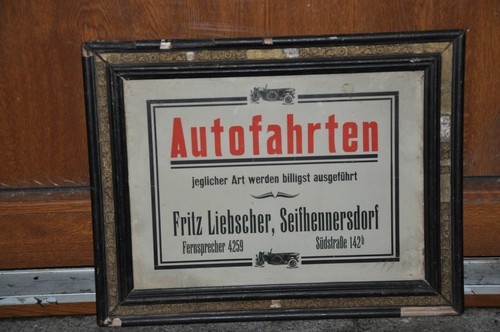 Altes reklameschild - altes, um