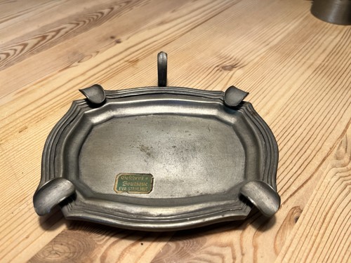 Zinn aschenbecher - zinn,