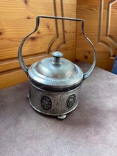 Jugendstil Bonboniere Dose Schale um 1900 Glaseinsatz