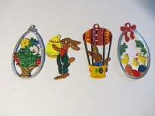 OSTERN    4  bemalte Zinn
