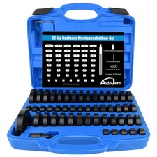 52-tlg Radlager Druckstück Montagescheiben Treibsatz Press Werkzeug 18mm-65 mm